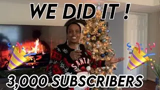 3,000 SUBSCRIBERS!!!!MERRY CHRISTMAS..🎄🎁