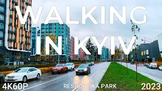 Walking in Kyiv 4K60P. Respublika Park Shopping Mall. Autumn 2023