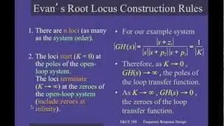 MODELLING & CONTROL: EVANS' RULES FOR ROOT LOCUS