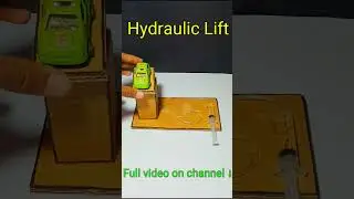 School Science Project Hydraulic Lift 