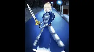Saber Speed Drawing - Artoria Pendragon Fate/Stay Night UBW - Clip Studio Paint
