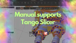 Tango from Voxeldance Episode 8 Manual supports and printer setup