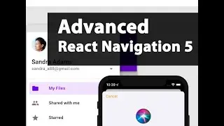 React Navigation 5 - iOS 13 animation modal, Drawer, Tab and Stack Navigator all-in-one.