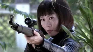 Female sniper ambushed and awaited the target,unexpectedly facing enemy counter-ambush and gunfire.