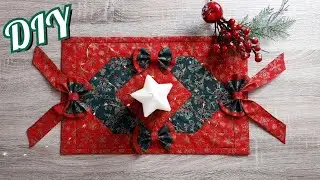 DIY // Рождественская салфетка-венок // Лоскутное шитьё // Patchwork