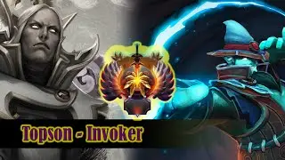 Topson Pro Invoker MID Play Against Cancer Storm Spirit!