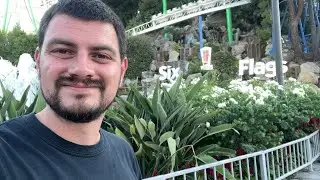 An earthquake delayed the rides for us at Six Flags Magic Mountain