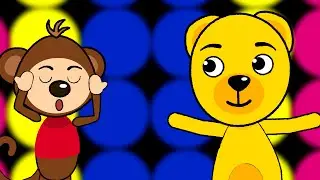 Медведь Жёлтик и обезьянка Зяка | Танцы | Простые песенки