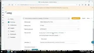 How to Schedule a Meeting in Cisco Webex