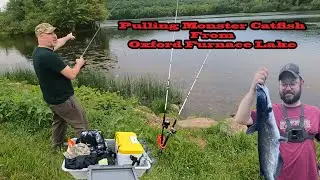 Pulling Monster Catfish from Oxford Furnace Lake (Catch/Clean/Cook)