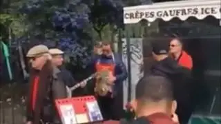 Saad lamjarred dance dans les rues de paris arpès sa sortie de la prison