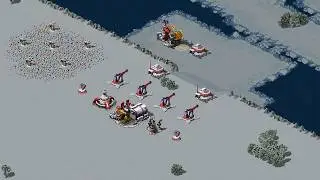 Red Alert 2 | Yuri's Revenge | 7 vs 1 | Alone Forever Snow Hills Map Extra Hard AI
