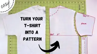 How to turn your T-shirt into a pattern - EASY tutorial!