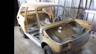 Fiat 126p Remont cz.5 Lakierowanie i składanie