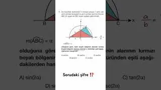 SORULARDAKİ ŞİFRE ❗️ #aytmatematik