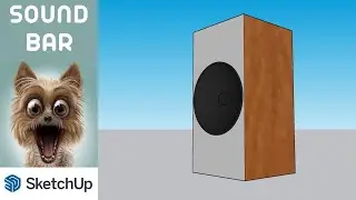 HOW TO DO SOUND BAR ONLY DEFAULT TOOL 😍 THIS IS SIMPLE METHOD AND EASYWAY 😍 BY USING SKETCHUP 😍