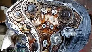 Разборка двигателя Nissan Maxima 3,0.