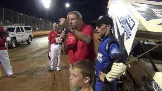 Lincoln Speedway 410 Sprint Car Victory Lane 8-27-16