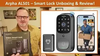 Arpha AL501 Smart Door Lock - Fingerprint & Touchscreen Keyless Entry Plus More! 