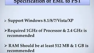 Easy to  free  download EML to PST Converter Software .