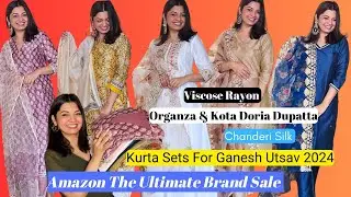 MYX KURTA SETS FROM AMAZON FOR THIS GANESH UTSAV 2024 | AMAZON THE ULTIMATE BRAND SALE