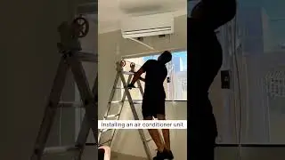 Installing an air conditioner unit 