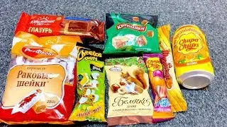 russian food asmr [ SNACK BOX ] mukbang