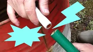 We connect the hose and the polypropylene pipe without a clamp, wire and glue.