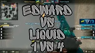 IEM San Jose: Na'Vi Edward 1 vs 4 Team Liquid - Insane Clutch! CS:GO