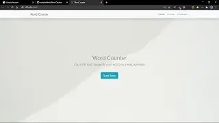 Word Counter using Django