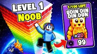 Starting Over as NOOB with OP SECRETS in Climb To Infinity! in ROBLOX