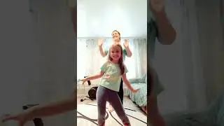 С внучей .