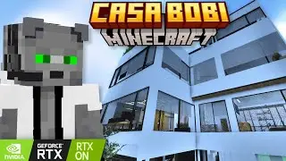CONSTRUÍ la CASA de BOBICRAFT en MINECRAFT ULTRA REALISTA + RTX ON ► INCREIBLE 🏠😱