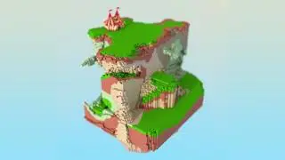 MagicaVoxel Island Timelapse