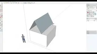 SketchUp - Tekenen van een dak.