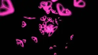 Butterfly heart. Video footage effects.
