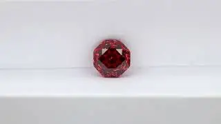 Millennium rose cut dark padparadscha cubic zirconia