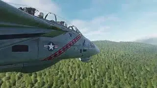 F14 Flying Through Mountains.