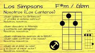 Los Simpsons - Los Canteros UKULELE TUTORIAL W/ LYRICS