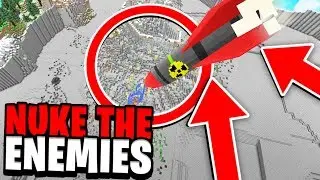 Launching  A Nuclear Missile On Enemies! | Minecraft WAR #80