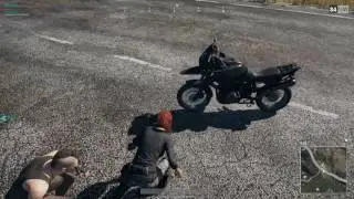 PlayerUnknown's Battlegrounds - Motorbike 'tricks'