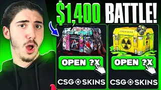 WENT FOR A $1,400 CASE BATTLE!! (CSGOSKINS Promo Code  2025)