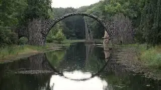 Soft Rain at Devil's fairy Bridge near Berlin, Deutschland (Germany)