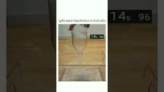 Bir şişedeki suyu en hızlı nasıl boşaltılır izle ve gör