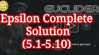 Euclidea Epsilon full (5.1-5.10) walkthrough