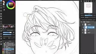 [Medibang Paint Pro desktop version how to] Change color of your line work