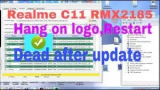 Realme c11 (RMX 2185) dead boot by sp flash tool | repair | hang on logo restart fix  softwarerom