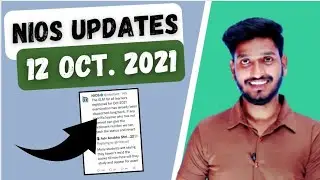 Nios Big latest updates | October Exam 2021 | Date Sheet | CBSE Failed admission | On Demand.