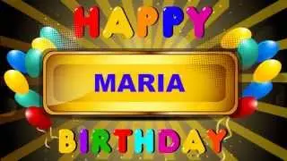 Maria - Happy Birthday - cards - Happy Birthday MARIA
