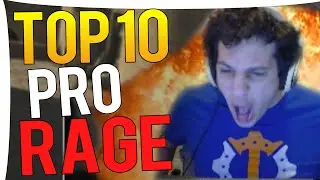 CS:GO - TOP 10 BEST PRO RAGE MOMENTS !